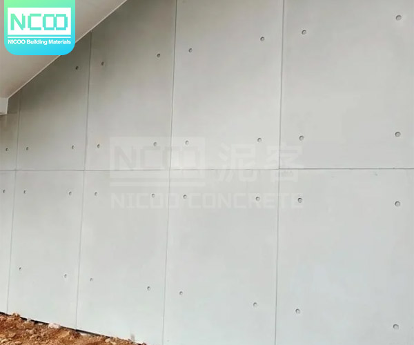 The Finished Effect Of The External Wall Fair-faced Concrete Slab With Decorative Holes!!