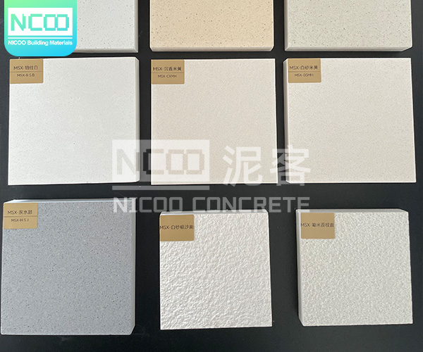 Senior Stripe Cement Slab Custom Fine Sand Cement Stone Smooth Surface Outdoor Cladding Panel