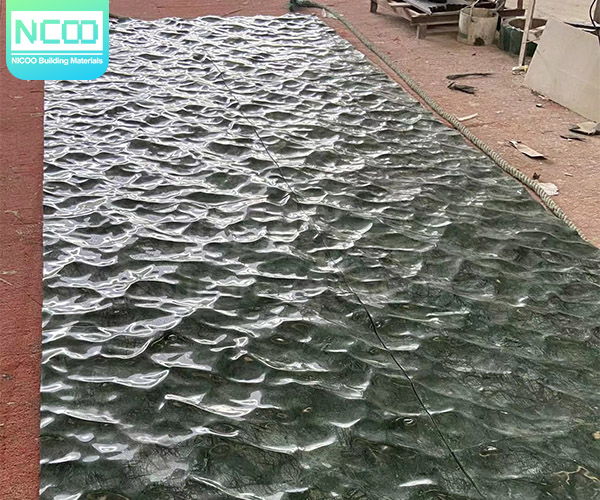 New Arrival 3D Green Liquid Natural Marble Panel Precast Marble Tile