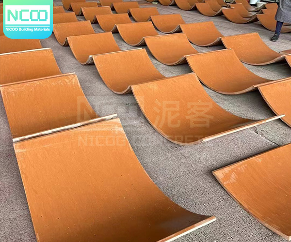 New Traverstone Tile Cement Stone Special Shape Curved Cement Wall Cladding Plate Processing Customization