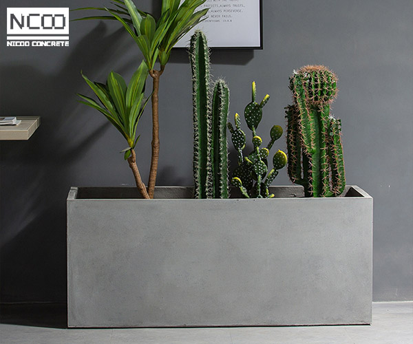 concrete pots