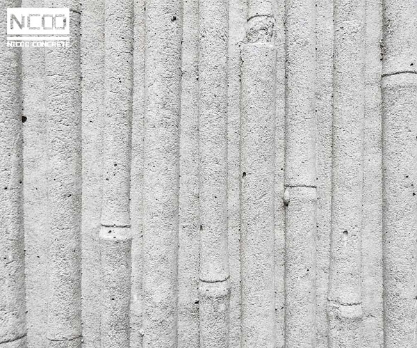 Bamboo Molded Fair-faced Concrete Cladding