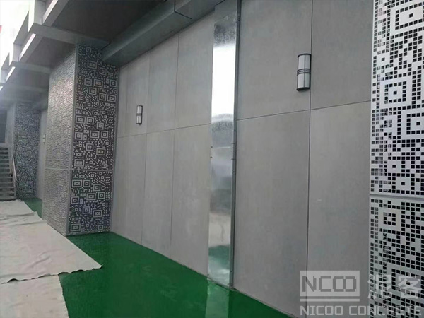 CN Factory Concrete Board Decoration Design Project