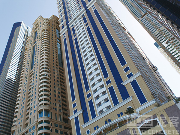 Dubai Apartment Complex Travertine Flexible Tiles Project