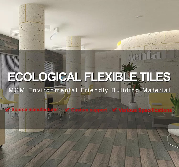 Eco-friendly Flexible Tiles MCM Artificial Stone Tile For Building ...